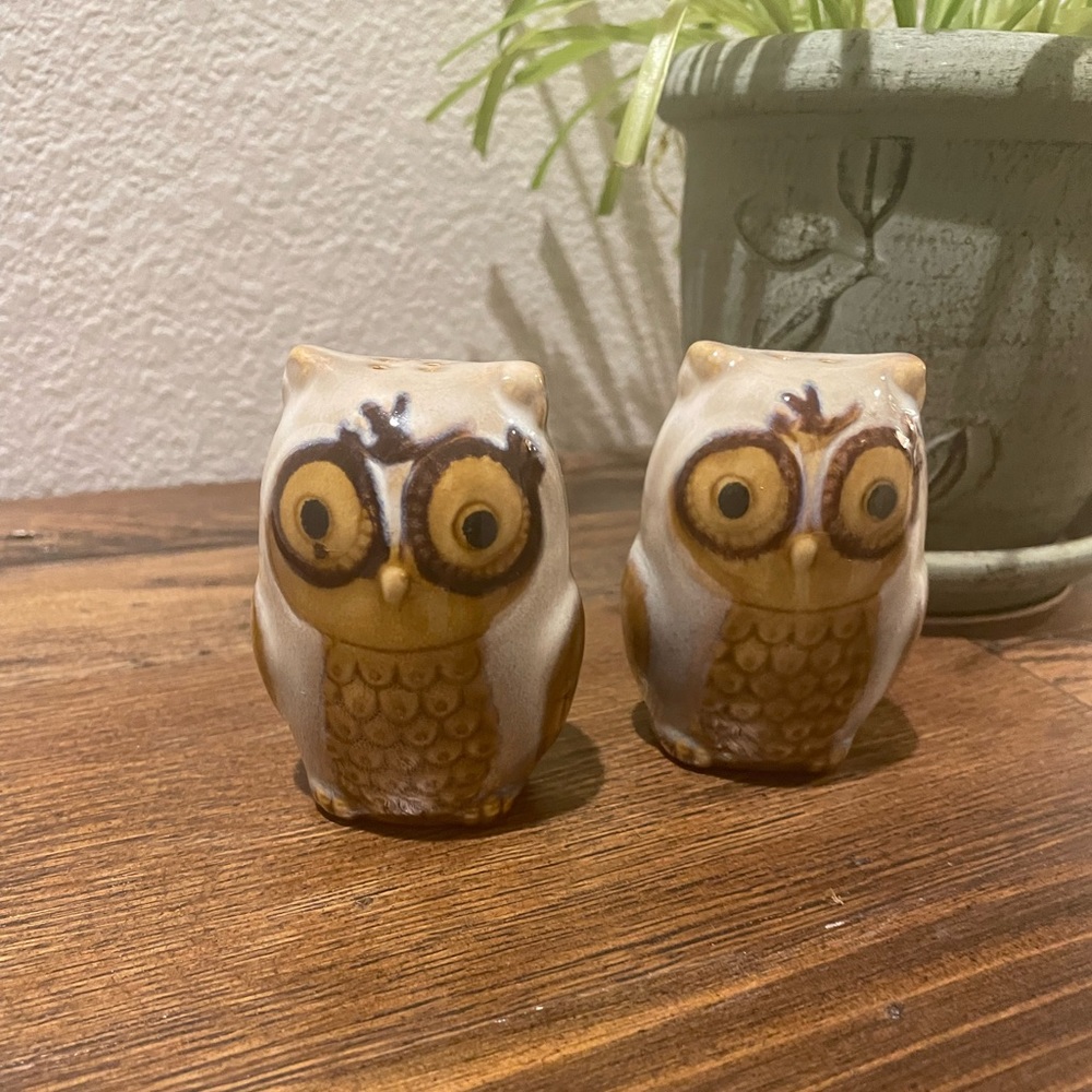 Owl salt and pepper shaker